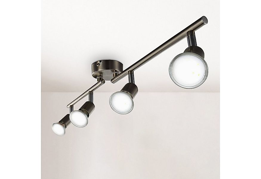 B.K.Licht LED Deckenspots, Leuchtmittel wechselbar, Warmweiß, LED Deckenleu günstig online kaufen