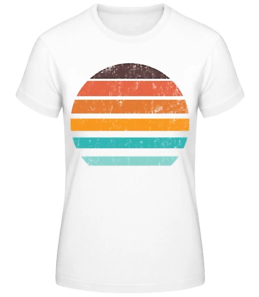 Retro Sonnenuntergang 4 · Frauen Basic T-Shirt günstig online kaufen