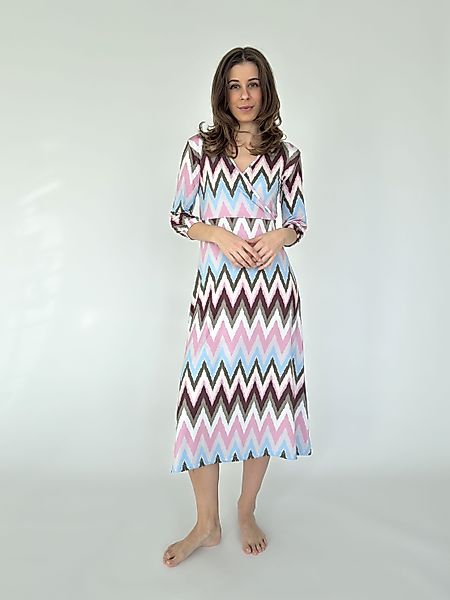 Zuckerwatte Druckkleid all over Printkleid aus günstig online kaufen