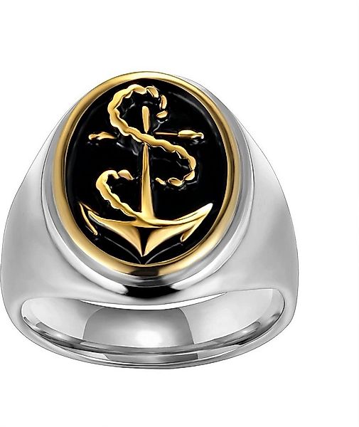 Karisma Fingerring Karisma Männer Edestahl 316L Silber Gold Anker geschwärz günstig online kaufen
