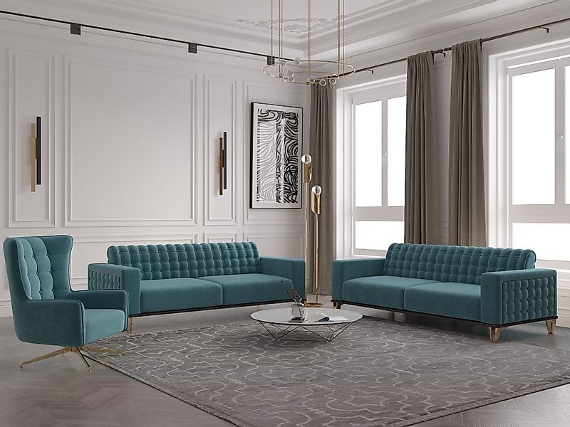 Möbeldreams Chesterfield-Sofa Sofa-Set Tina 3-2-1/3-3-1 / günstig online kaufen