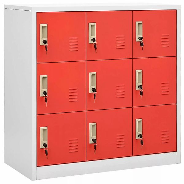 vidaXL Fächerschrank Schließfachschränke 5 Stk. Hellgrau günstig online kaufen