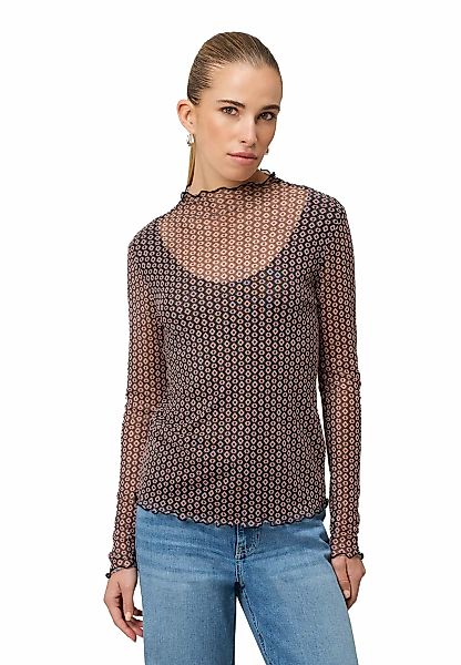 Zero Kurzarmshirt "Damen mit grafischem Print" 1 tlg. Plain/ohne Details günstig online kaufen