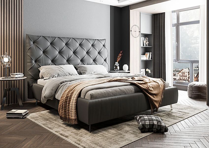 Home affaire Polsterbett "Elloree, in 4 Breiten, hinten mit Originalstoff b günstig online kaufen