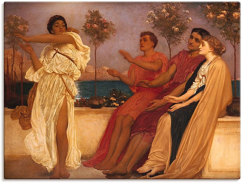 Artland Wandbild »Tanzendes griechisches Mädchen.« Gruppen & Familien 1 Stk günstig online kaufen