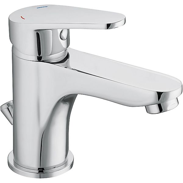 Schütte Waschtischarmatur Futura Wasserhahn Bad mit Zugstange, DVGW zertifi günstig online kaufen