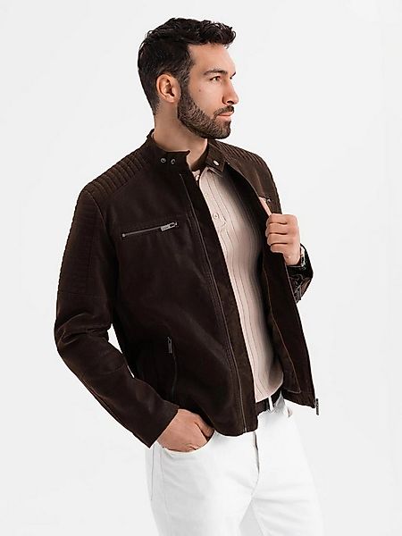 OMBRE Bikerjacke Bikerjacke aus Öko-Lederjacke günstig online kaufen