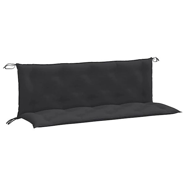 vidaXL Gartenbank-Auflagen 2 Stk Melange Anthrazit 150x50x7 cm Stoff 400260 günstig online kaufen
