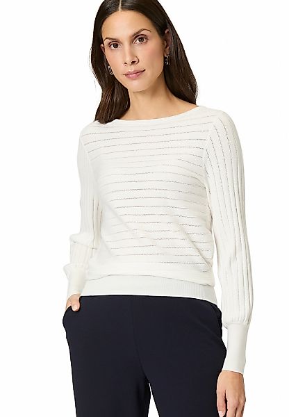 Zero Strickpullover "zero Pullover aus Ajourstrick", (1 tlg.), Lochmuster günstig online kaufen