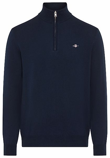 Gant Stehkragenpullover "COTTON/WOLL HALF ZIP", mit Rippstrick-Details, nor günstig online kaufen