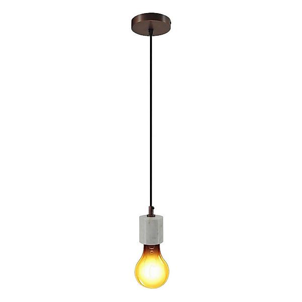 Kayoom Pendelleuchte Eisen Marmor B/H/L: ca. 7x10,5x7 cm E27 1 Brennstellen günstig online kaufen