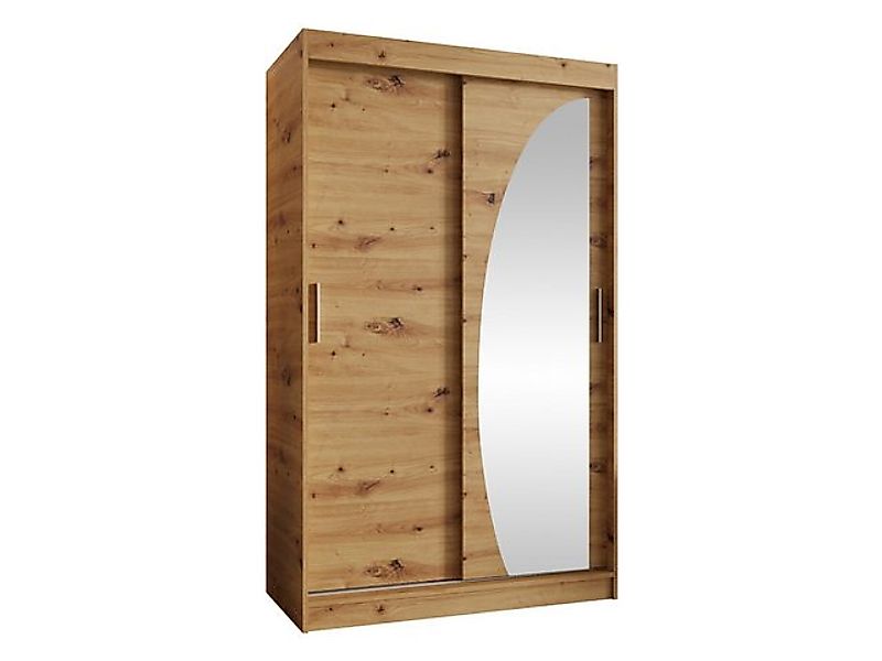 MIRJAN24 Kleiderschrank Wika 120 cm (mit zwei Schiebetüren) 120x62x200 cm günstig online kaufen