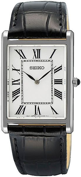 Seiko Quarzuhr SWR103P1, Armbanduhr, Herrenuhr, Lederarmband, analog, Saphi günstig online kaufen