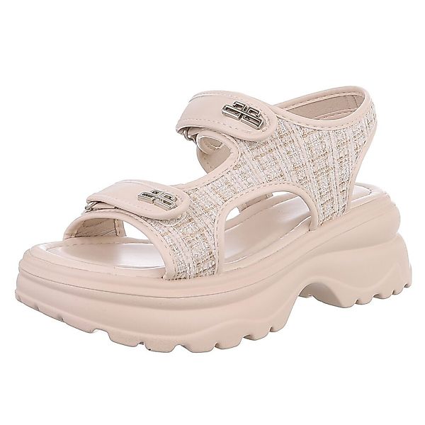 Ital-Design Modische Sandalen mit Klettverschluss und günstig online kaufen