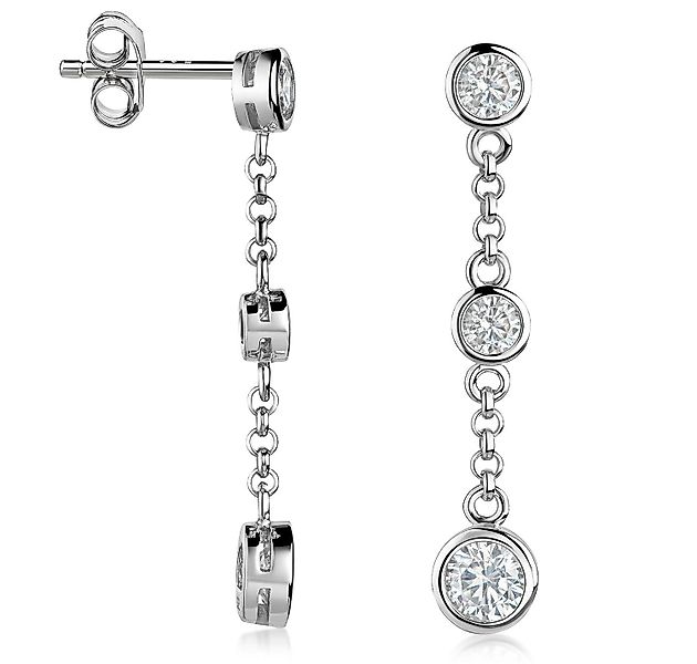 Materia Paar Ohrhänger Damen Silber lang günstig online kaufen