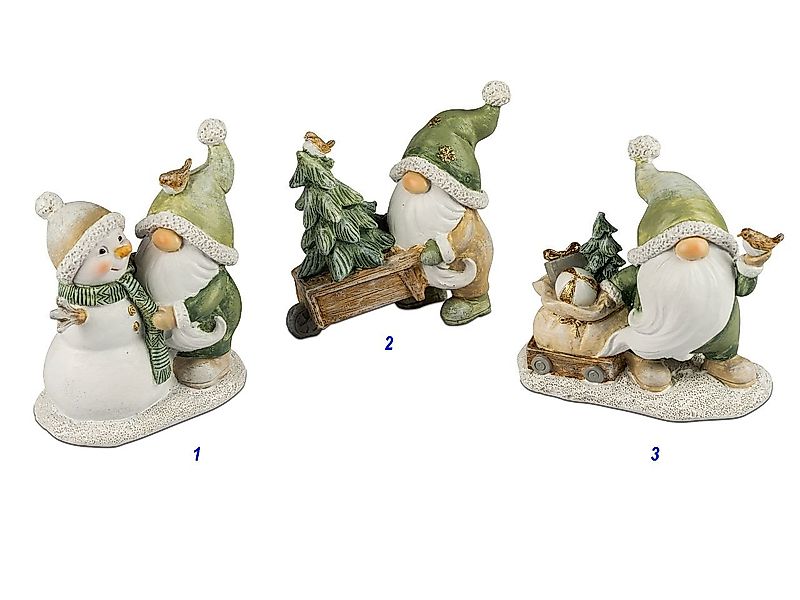 formano Dekofigur Wichtel Figur Schneemann Tannenbaum Geschenke H 12cm Weiß günstig online kaufen