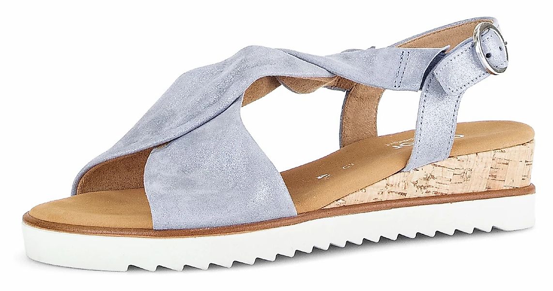 Gabor GENUA Sandalette, Sommerschuh, Sandale, Keilabsatz, mit verstellbarem günstig online kaufen