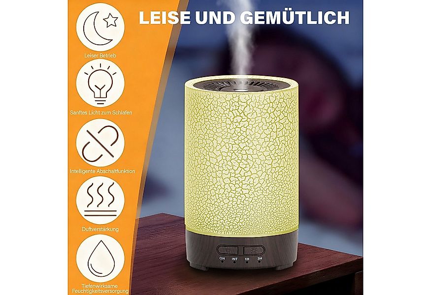 MOPUEA Luftbefeuchter Aroma Diffuser Nachtlicht Multifunktion Ultraschall-T günstig online kaufen