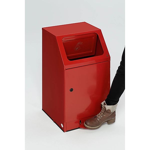 PROREGAL Selbstlöschender Putzwollkasten Mit Pedal HxBxT 76 x 40,5 x 47,5 c günstig online kaufen