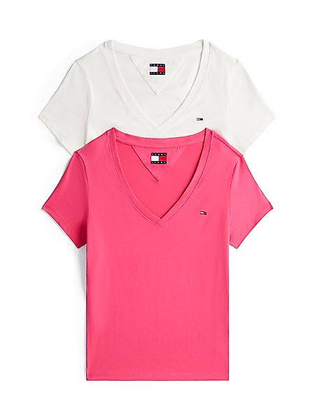 Tommy Jeans T-Shirt "TJW 2PACK V-NECK TEE", (Packung, 2 tlg., 2-er Pack), m günstig online kaufen