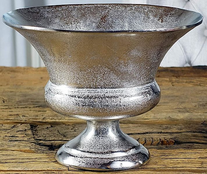 MichaelNoll Dekovase Vase Pokalvase Dekovase Aluminium Silber Deko - S 30 c günstig online kaufen
