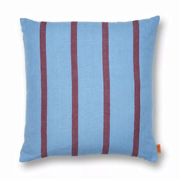 Kissen Grand textil blau / Leinen & Baumwolle 50 x 50 cm - Ferm Living - Bl günstig online kaufen