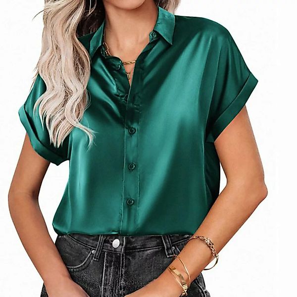 AFAZ New Trading UG Blouson Einfarbiges Raglan Hemd mit kurzen Ärmeln und K günstig online kaufen