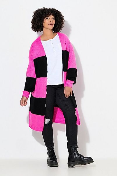 Angel of Style Strickjacke Long-Strickjacke Straight Fit Blockstreifen günstig online kaufen