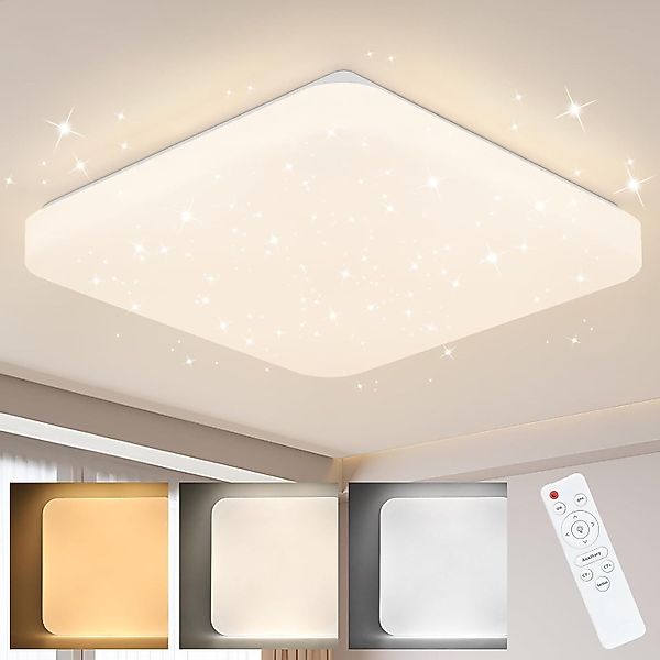 Nettlife LED Deckenleuchte Sternenhimmel 37W 28cm günstig online kaufen