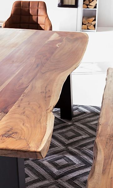 Home affaire Esstisch »Manhattan«, mit Baumkante günstig online kaufen