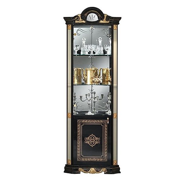 Interdesign24 Eckvitrine Bella (2-Türig, im Barock-Stil, mit Goldverzierung günstig online kaufen