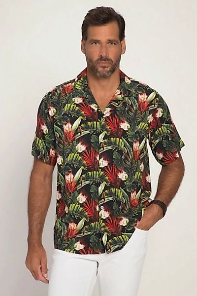 JP1880 Kurzarmhemd Hemd Beachwear Halbarm Tropical Print Kuba-Kragen günstig online kaufen