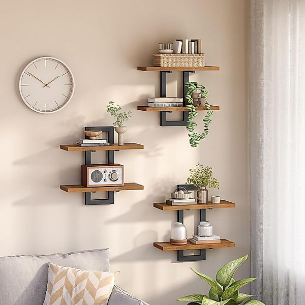 BlingBin Wandregal 2-stufige Schweberegal, Holz Wandboard, günstig online kaufen