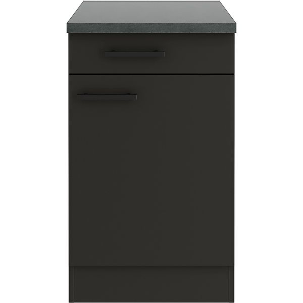 OPTIFIT Madrid420 Küchen-Unterschrank 50 cm Anthrazit Matt günstig online kaufen