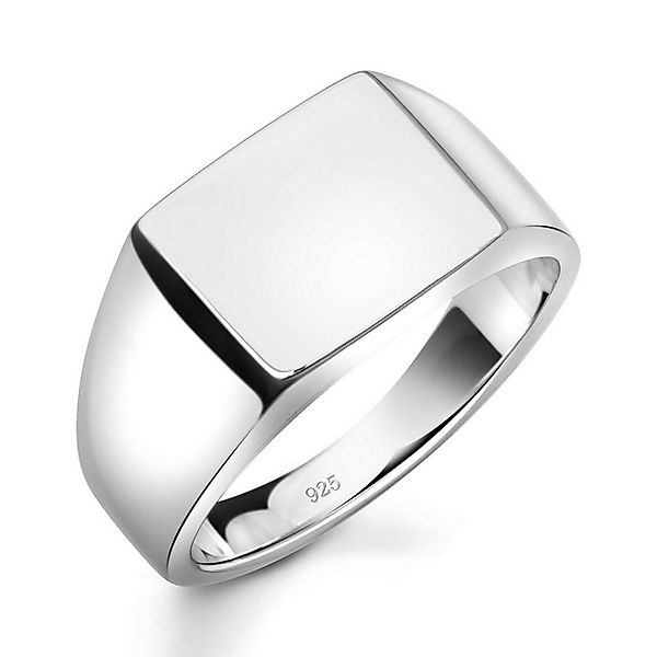 Silberring Gravurring Massiv 925er Silber, Rhodiniert Made in Italy für Her günstig online kaufen