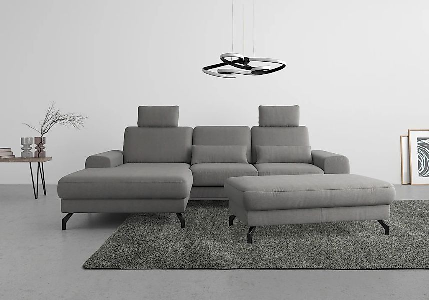 sit&more Ecksofa "Cinturo L-Form" inklusive Sitztiefenverstellung und Feder günstig online kaufen