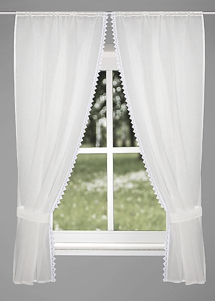HOME WOHNIDEEN Gardine NISHAY, Stangendurchzug (1 günstig online kaufen
