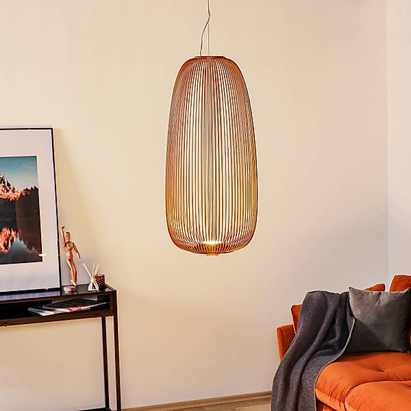 Foscarini Spokes 1 LED-Pendellampe dimmbar kupfer günstig online kaufen