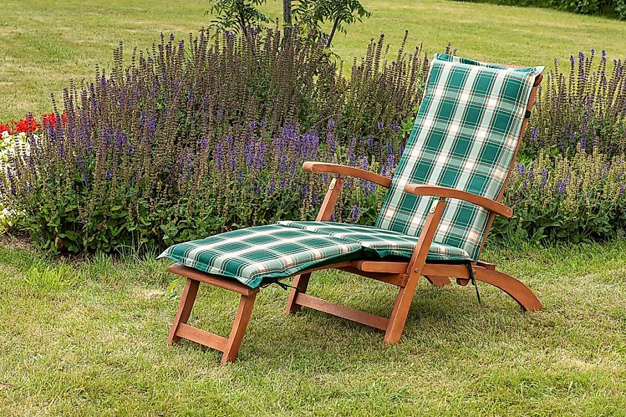 MERXX Gartensessel "Deckchair", (Set, 2 St., 1x Sessel, 1x Auflage), inkl. günstig online kaufen