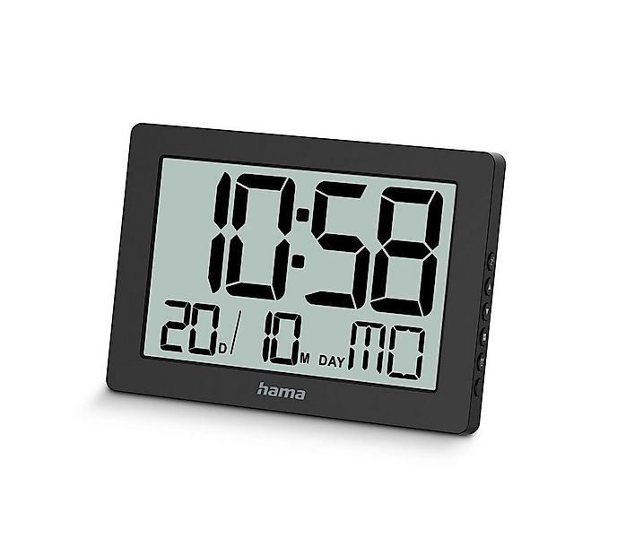 Hama Uhr Digitale Wanduhr "Ko Tao", Schwarz (Tischuhr) günstig online kaufen