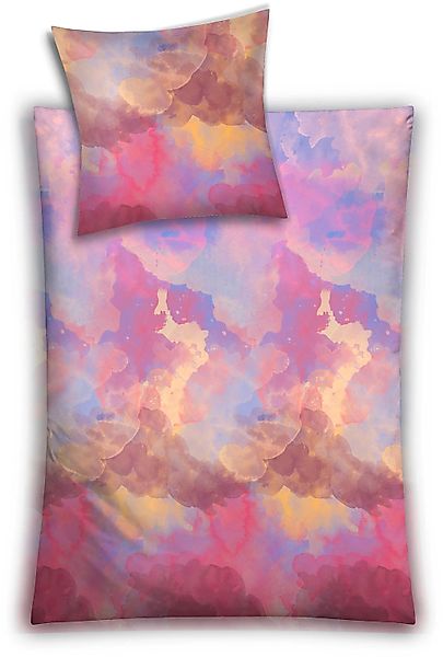 Kleine Wolke Bettwäsche "Solero" mit Aquarall-Print günstig online kaufen