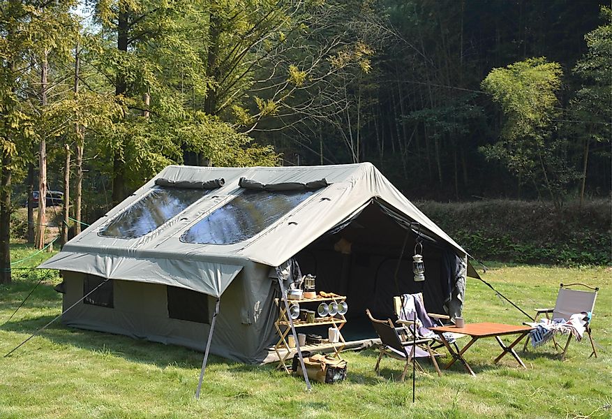 LVHOM aufblasbares Zelt 300x400x200cm(LxBxH) Steildach, 2 günstig online kaufen