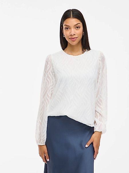 Vila Blusenshirt "VIMIKA O-NECK L/S TOP - NOOS" günstig online kaufen