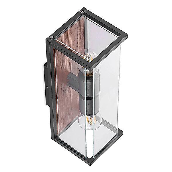 Lucande Wandleuchte Außen Elwin 9616291 Spritzwassergeschützt Modern in Sch günstig online kaufen