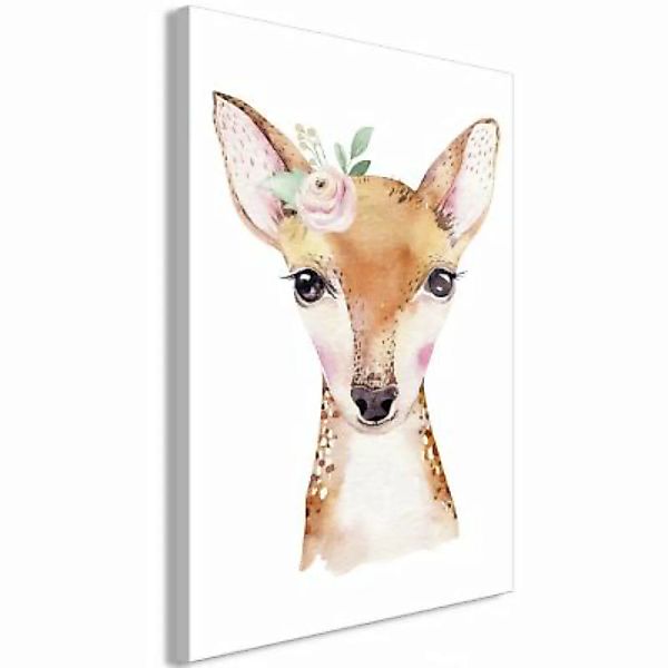 artgeist Wandbild Little Roe Deer (1 Part) Vertical mehrfarbig Gr. 40 x 60 günstig online kaufen