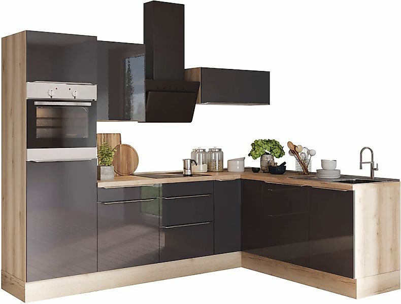 OPTIFIT Winkelküche "Aken Stellbreite 270x200 cm", wahlweise mit E-Geräten günstig online kaufen