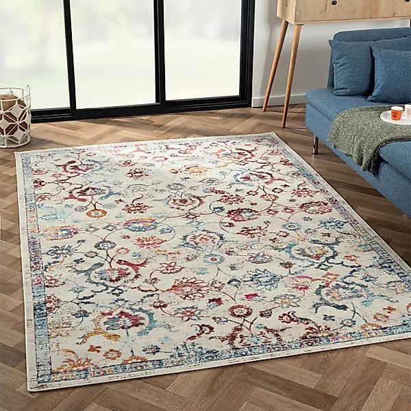 Bunter Teppich floral gemustert in modernem Design 170x240 cm günstig online kaufen