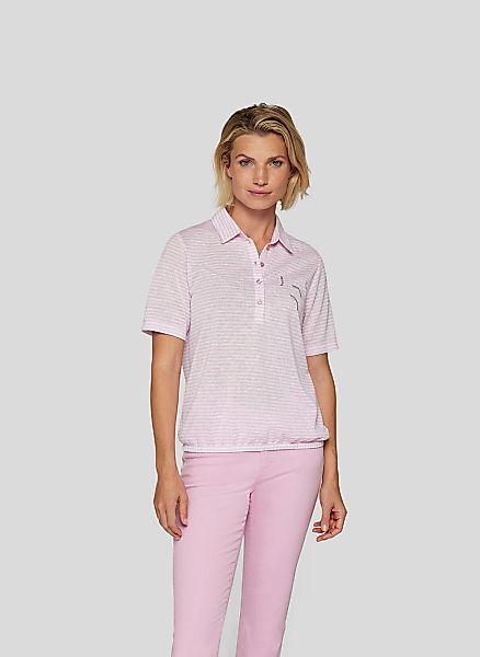 Rabe Print-Shirt "Rabe Gestreiftes Poloshirt mit Strassdetails" günstig online kaufen