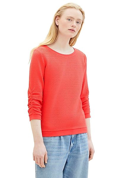 TOM TAILOR Denim Sweatshirt mit gerafften günstig online kaufen