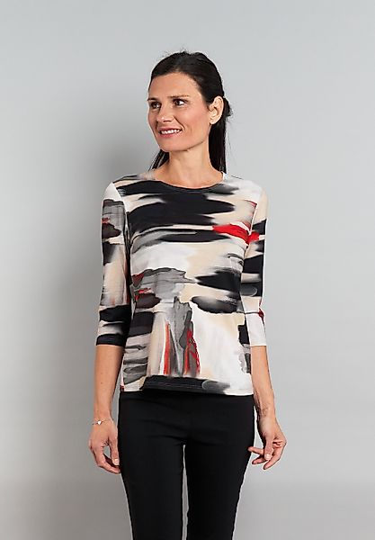 Seidel Moden 3/4-Arm-Shirt mit grafischem Muster - MADE IN GERMANY günstig online kaufen
